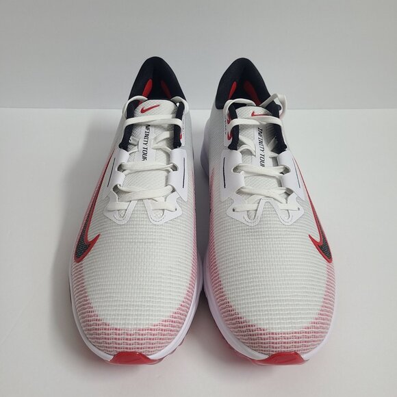 NEW Nike Air Zoom Infinity Tour 2 Golf Shoes FD0218-101 Size 12 Wide White Red main image 6
